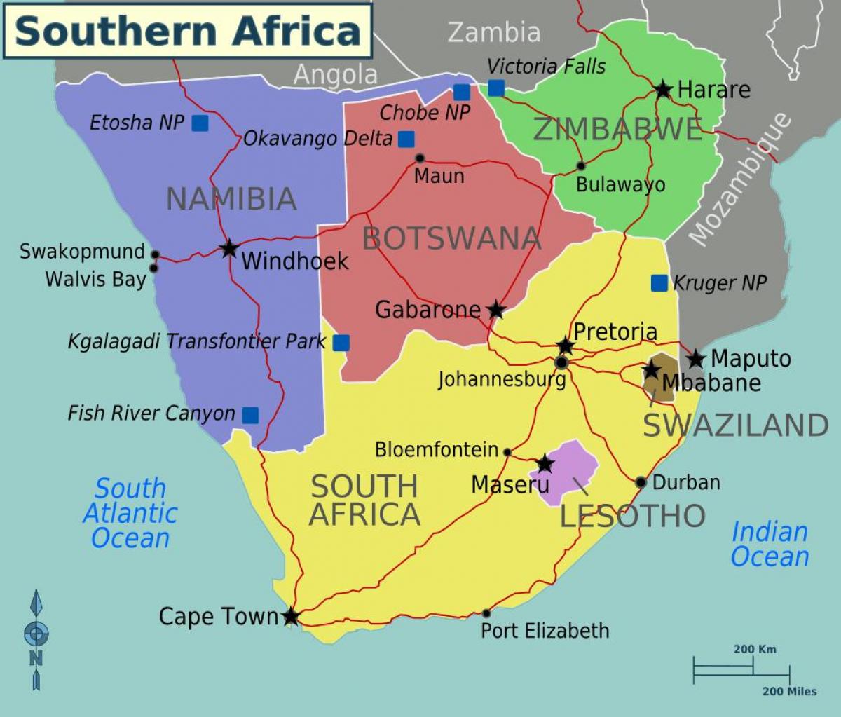 Kaart van maputo Swaziland