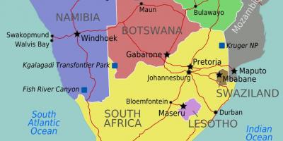 Kaart van maputo Swaziland